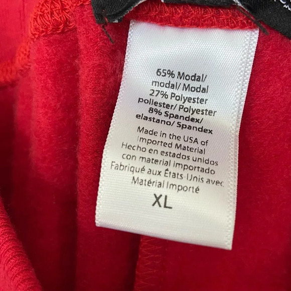NWT Beyond Yoga Cozy Fleece Weekend Sweatpants Red size XL CF1166 - Picture 6 of 10